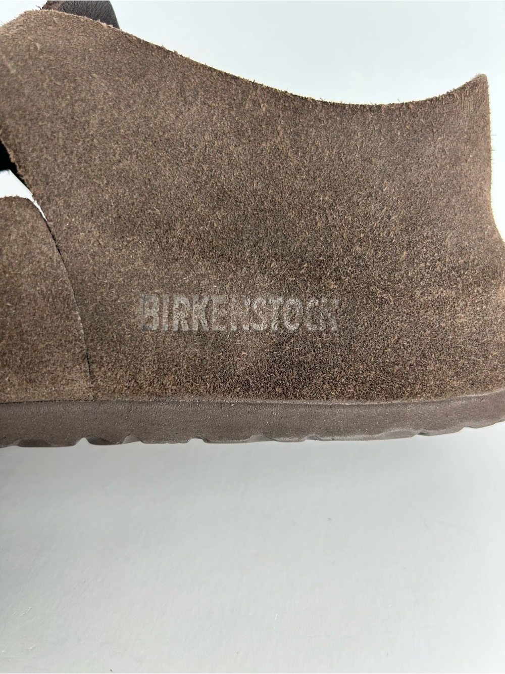 Birkenstock London Mocha Brown Leather Closed Toe Buckle Clogs Shoes EU 42 US 11 - Picture 10 of 14